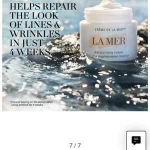 This is a 1 ounce bottle of La mer moisturizing cream